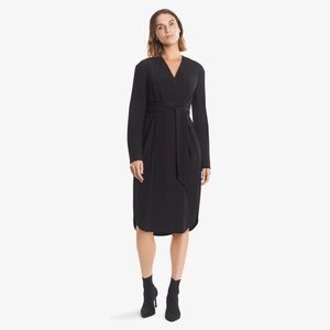 Mm LaFleur Gosia Black Wrap Dress